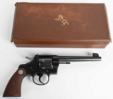 BOXED COLT OFFICERS MODEL TARGET .38 REVOLVER