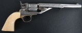 FINE N.Y. STYLE ENGRAVED COLT 1861 NAVY CONVERSION