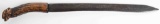EARLY FORGED IRON BLADE RIFLEMAN KNIFE