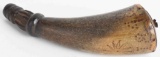 1845 DATED SMALL PRIMING HORN