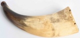 DOUBLE DATED SMALL PISTOL POWDER HORN