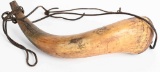 1809 DATED SEA GOING THEME CARVED HORN