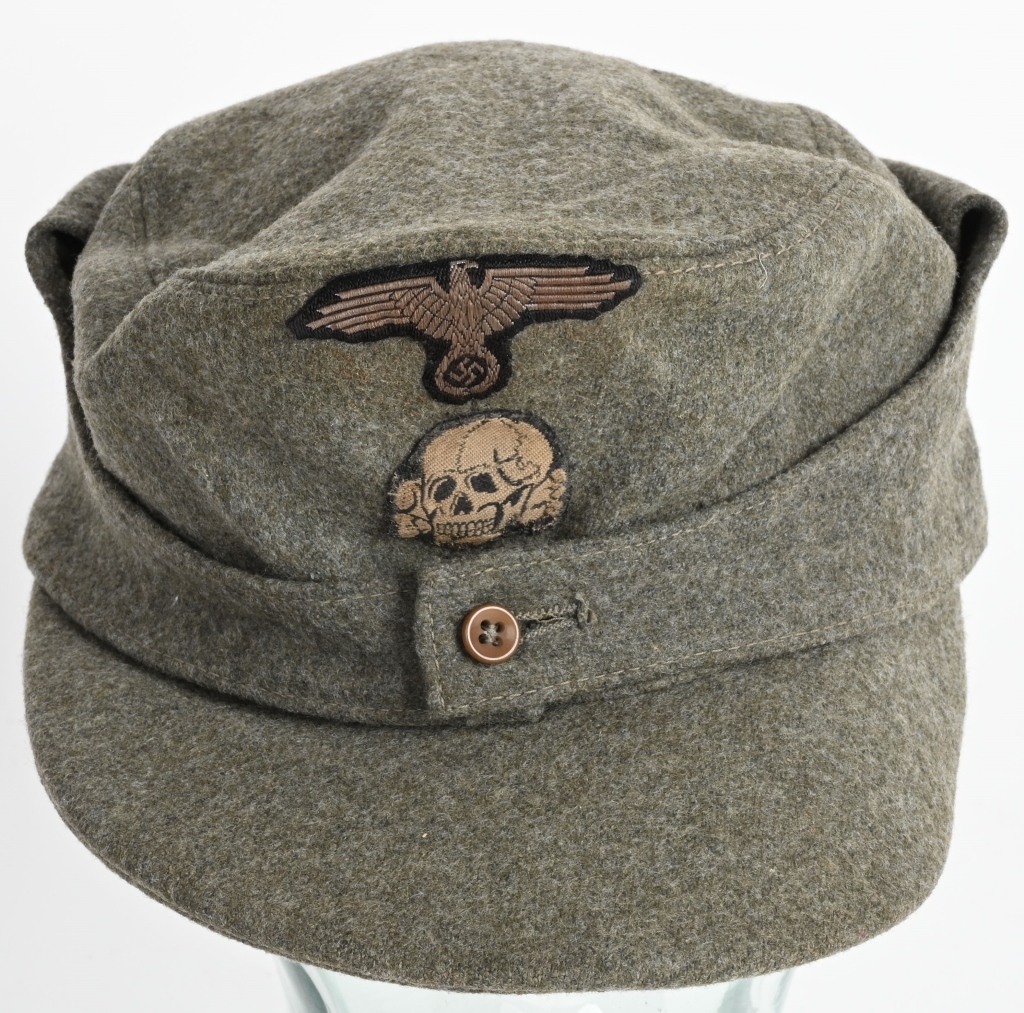 WWII NAZI GERMAN WAFFEN SS M43 VISOR CAP SIZE 56 | Proxibid