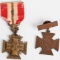 CIVIL WAR UCV CONFEDERATE MEDAL LOT NAMED CROSS