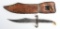 WWII NAMED CUSTOM MADE NICHOLS FIGHTING KNIFE