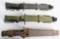 LOT OF 3 COMBAT BAYONETS M9 & USMC OKC-3S MINT