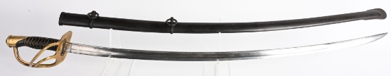 CIVIL WAR M1860 CAVALRY SWORD WITH SCABBARD