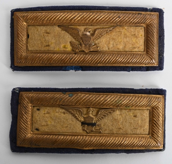 CIVIL WAR CAVALRY COLONEL SMITH SHOULDER STRAPS