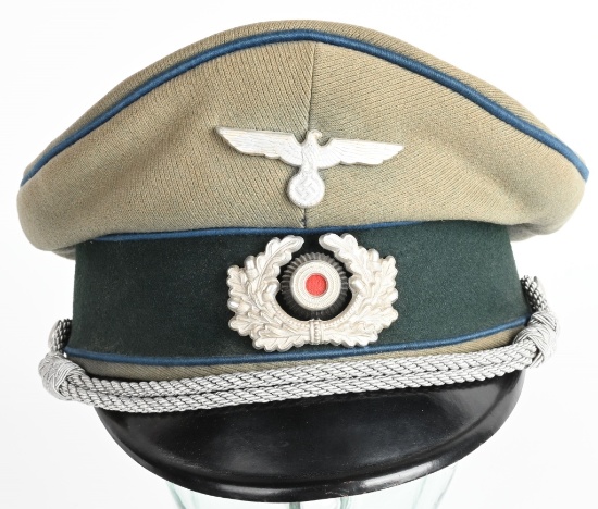 WWII NAZI GERMAN MEDICAL OFFICER'S VISOR CAP WW2