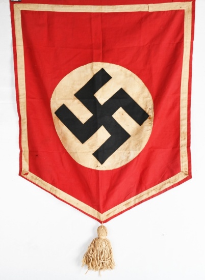 WWII NAZI GERMAN PODIUM BANNER SHIELD SHAPED WW2