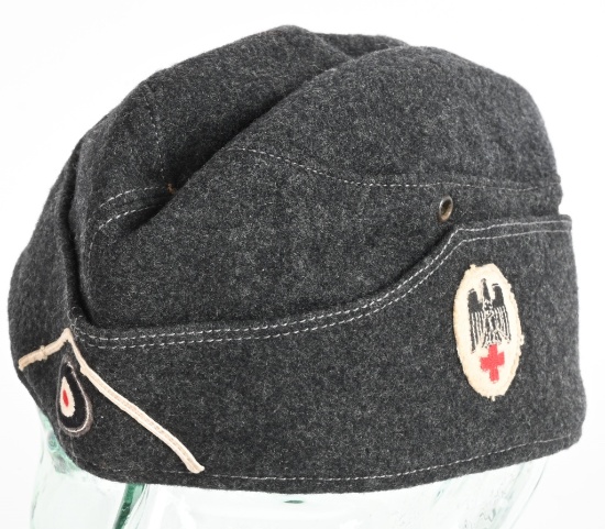 WWII NAZI GERMAN DRK RED CROSS EM'S OVERSEAS CAP