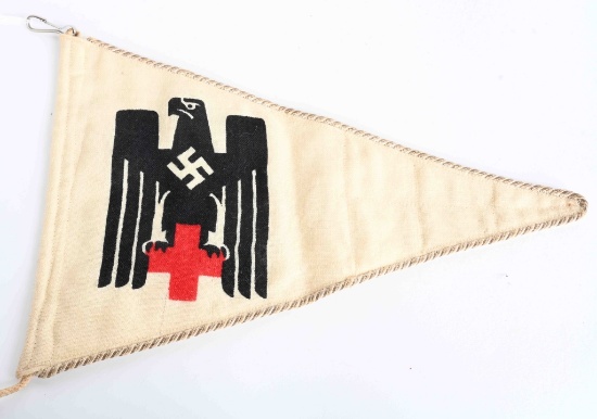 WWII NAZI GERMAN DRK VEHICLE CAR PENNANT WW2