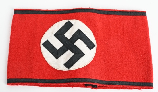 WWII NAZI GERMAN SS MEMBER'S WOOL ARMBAND WW2