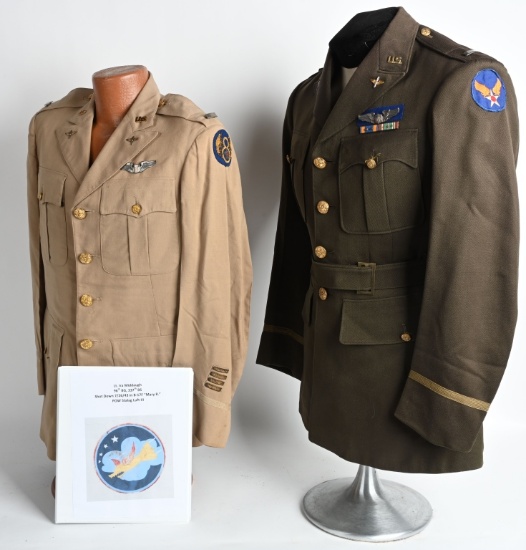 WWII NAMED 8th AIR FORCE 337th BS UNIFORM GROUP