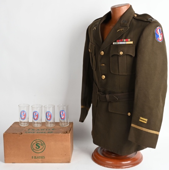 WWII US ARMY OFFICER 95TH DIVISION GROUPING WW2