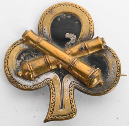 CIVIL WAR 2nd CORPS BADGE W/ CROSSED CANNONS