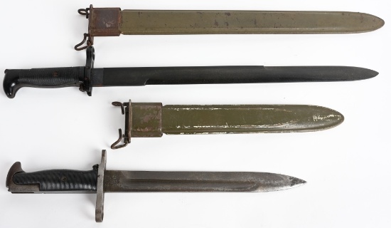 WWII US NAVY PRACTICE M-1 BAYONET LOT OF 2 WW2