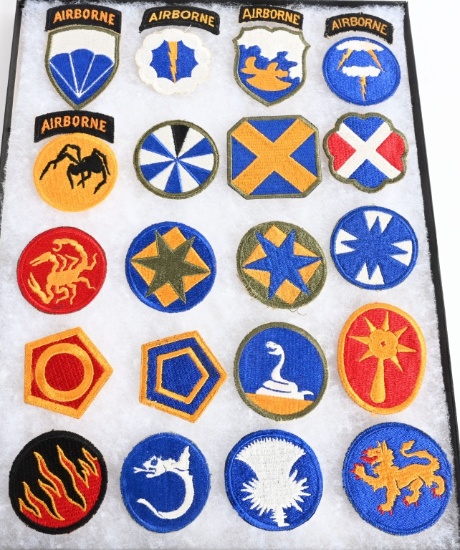 WWII US PHANTOM DIVISION PATCH LOT OF 20 WW2