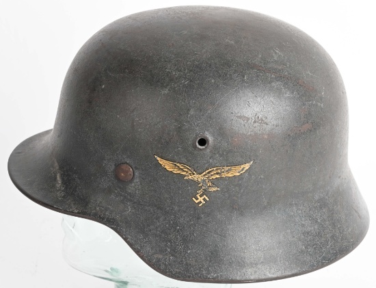WWII NAZI GERMAN LUFTWAFFE M40 SINGLE DECAL HELMET