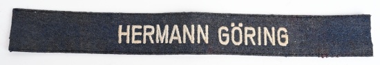 WWII NAZI LUFTWAFFE Hermann Göring CUFFTITLE WW2