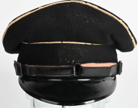 WWII NAZI GERMAN ALLGEMEINE SS EM/NCO'S VISOR CAP