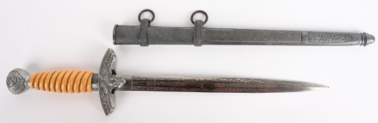 WWII NAZI LUFTWAFFE ENGRAVED ALCOSO DAGGER WW2