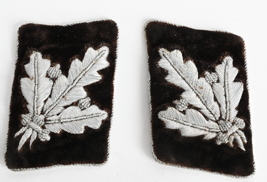 WWII Waffen SS Generals Gruppenführer Collar Tabs