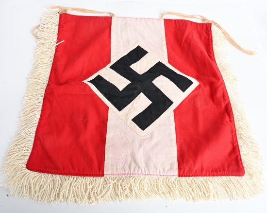 WWII NAZI GERMAN HJ FANFARE TRUMPET BANNER WW2