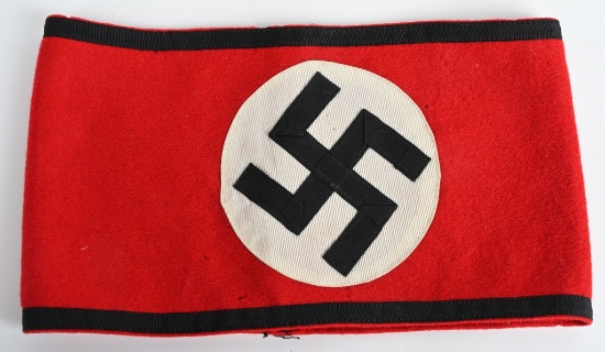 WWII NAZI GERMAN SS MEMBERS ARMBAND WW2 W/ TAG