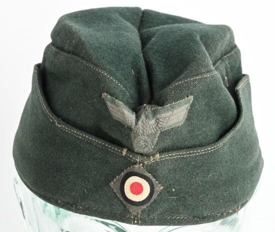 WWII NAZI GERMAN EM/NCO'S OVERSEAS CAP WW2