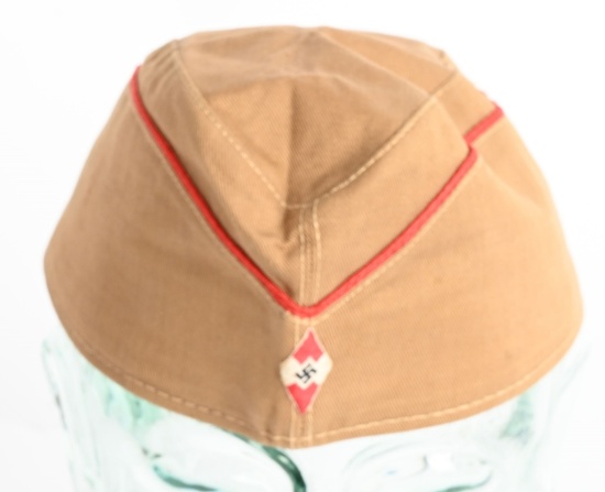 WWII NAZI GERMAN HITLER YOUTH OVERSEAS CAP WW2
