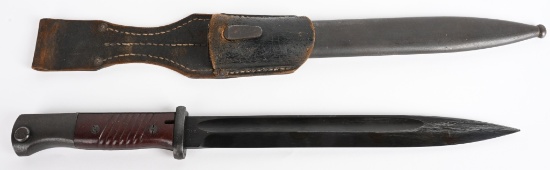 WWII NAZI K98 BAYONET W/ MATCHING SCABBARD & FROG