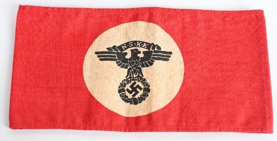 WWII NAZI GERMAN NSKK MEMBER’S ARMBAND WW2
