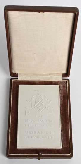 WWII NAZI GERMAN REICHS PLAQUE FOR DOGS WW2