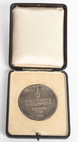 WWII NAZI GERMAN HORSE RACING MEDAL 1938 MUNICH