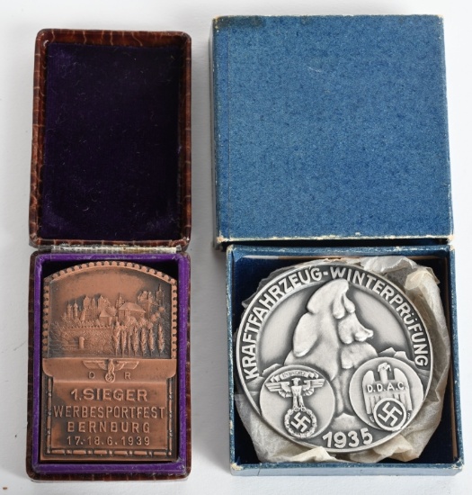 WWII NAZI GERMAN NSKK DDAC REICHSBAHN MEDALS WW2