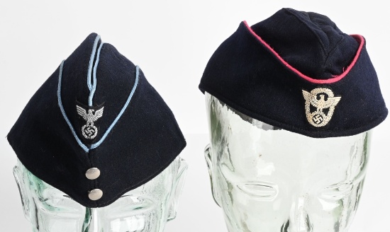 WWII NAZI GERMAN OVERSEAS CAP LOT DAF POLICE WW2