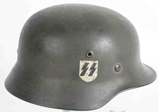 WWII NAZI GERMAN WAFFEN SS SINGLE DECAL HELMET