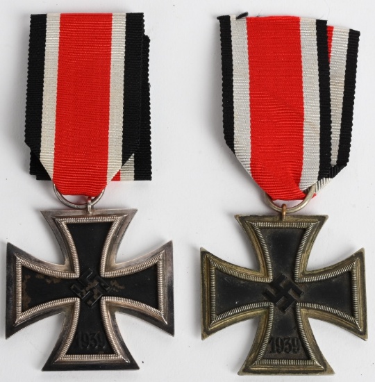 WWII NAZI GERMAN 2nd CLASS IRON CROSS LOT OF 2 WW2