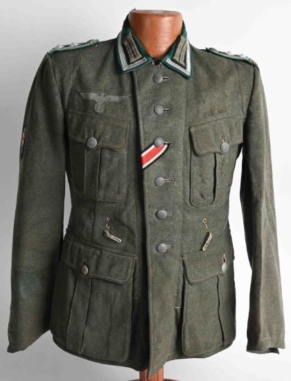 WW2 NAZI OBERFELDWEBEL'S M36 MOUNTAIN FIELD BLOUSE