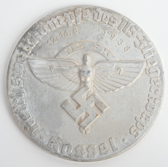 WWII NSFK KASSEL CHAMPIONSHIP PLAQUE 1938 WW2