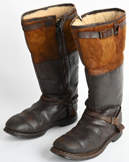 WWII NAZI GERMAN LUFTWAFFE FLIGHT BOOTS WW2