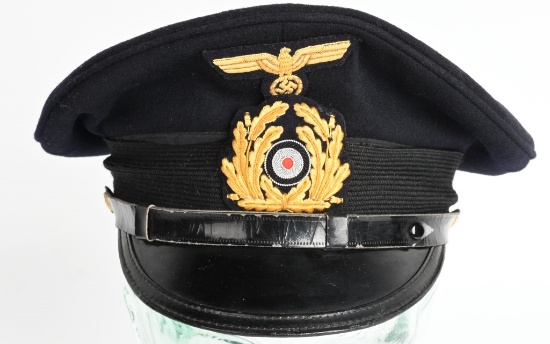 WWII NAZI GERMAN KRIEGSMARINE NCO'S VISOR CAP WW2