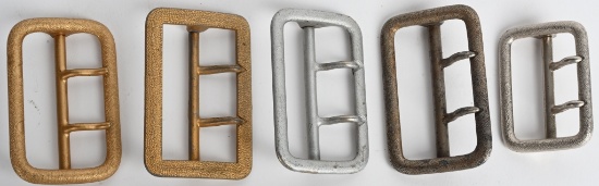 WWII NAZI POLITICAL OPEN CLAW BELT BUCKLE LOT OF 5