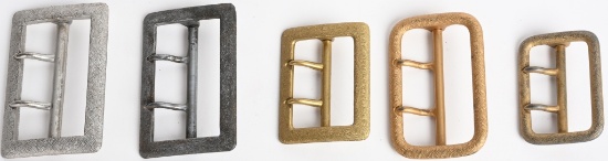 WWII NAZI POLITICAL OPEN CLAW BELT BUCKLE LOT OF 5