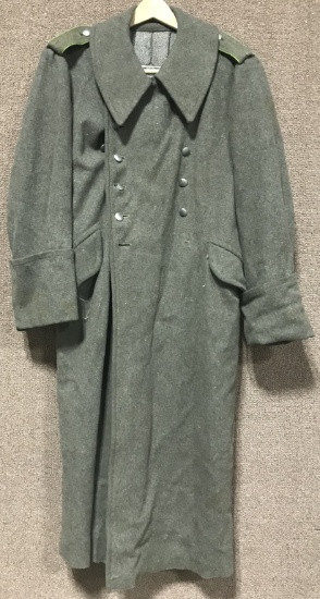 WWII NAZI GERMAN PANZER GRENADIER M40 GREATCOAT