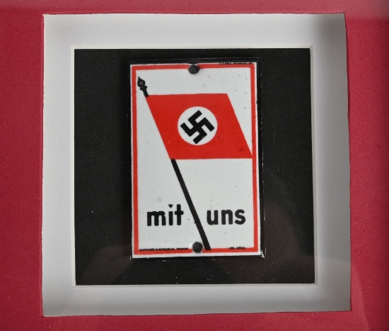 WWII NAZI GERMAN NSDAP SUPPORTER DOOR PLAQUE