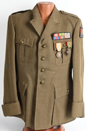WWII FREE FRENCH 1ST ARMY POW UNIFORM JACKET