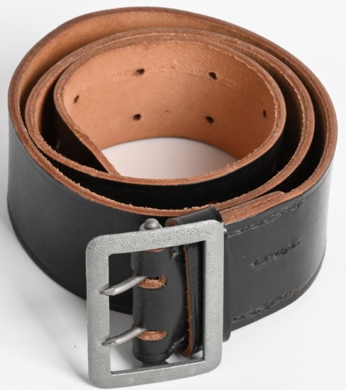 WWII NAZI OFFICER'S BELT & OPEN FACE BUCKLE