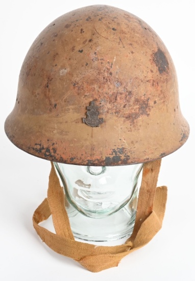 WWII JAPANESE TYPE 90 NAVAL LANDING FORCE HELMET